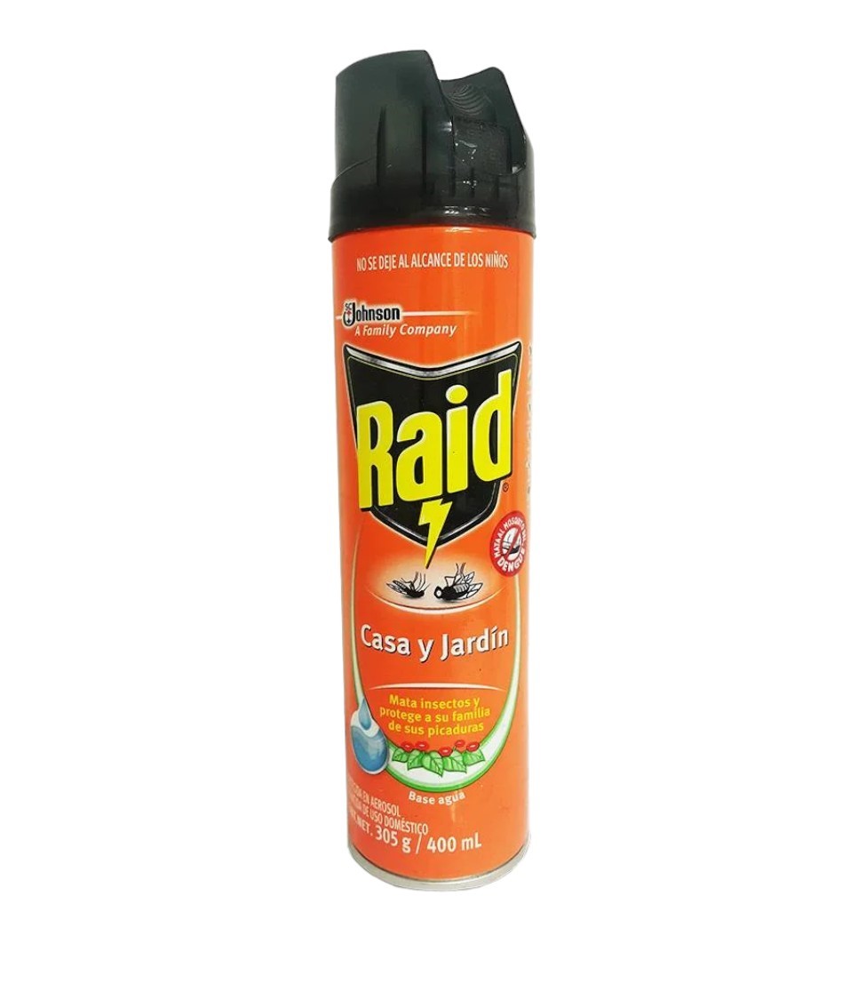 INSECTICIDA RAID CASA Y JARDIN 400 ML